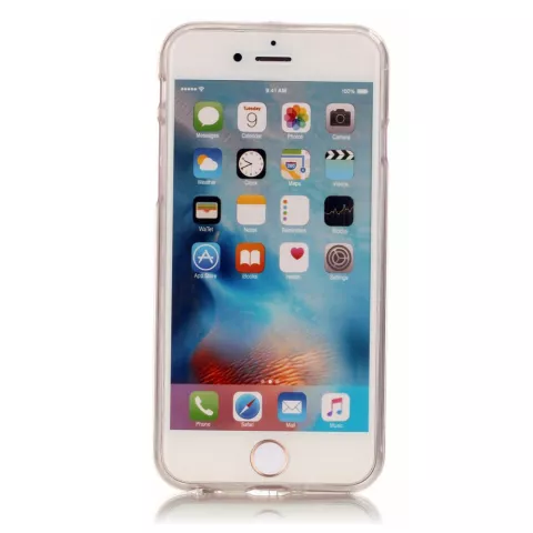 TPU Transparent Dreamcatcher compatible avec iPhone 7 8 SE 2020 SE 2022 - Bleu Violet