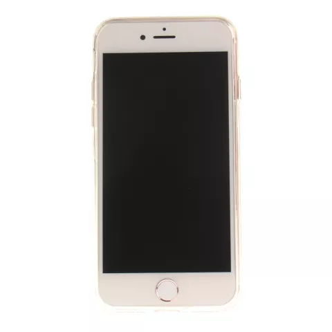 Coque iPhone 7 8 SE 2020 SE 2022 en TPU Transparent Mandala Floral - Bleue