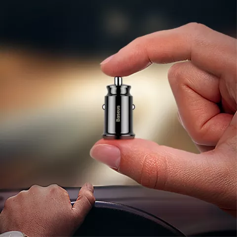 Chargeur de voiture universel double USB Baseus 3,1 amp&egrave;res - noir