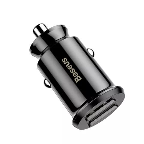 Chargeur de voiture universel double USB Baseus 3,1 amp&egrave;res - noir