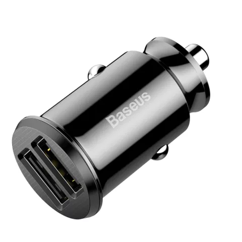 Chargeur de voiture universel double USB Baseus 3,1 amp&egrave;res - noir