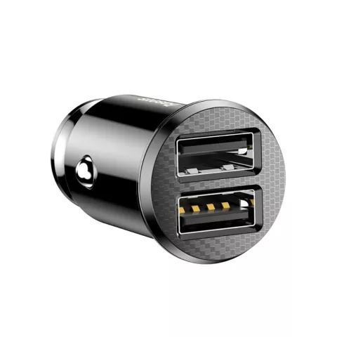Chargeur de voiture universel double USB Baseus 3,1 amp&egrave;res - noir