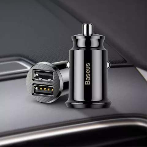 Baseus Universal Dual USB Car Charger 3.1 Amp&egrave;re - Noir