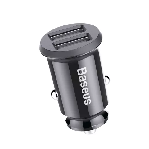 Chargeur de voiture universel double USB Baseus 3,1 amp&egrave;res - noir