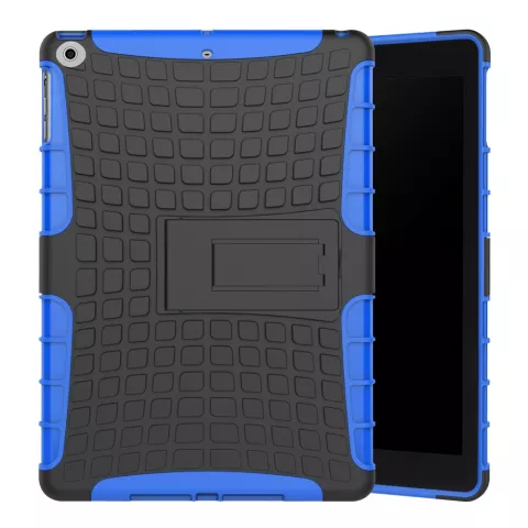 Housse de protection Survivor standard compatible avec iPad 2017 2018 - Bleu Noir
