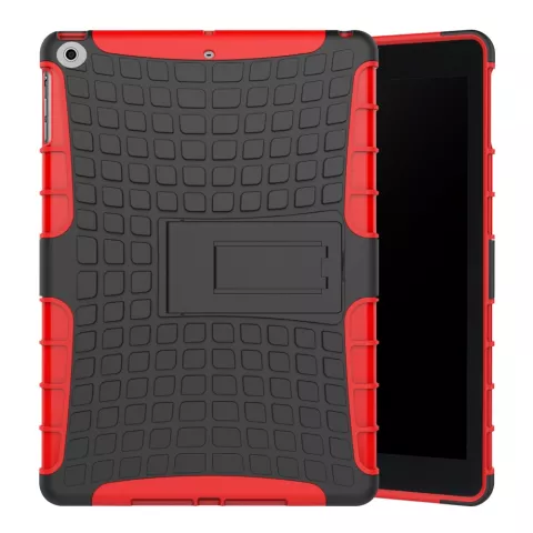 Coque iPad 2017 2018 standard Survivor - Rouge Noir