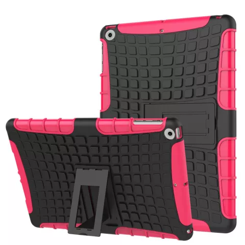 Housse de protection standard Survivor compatible avec iPad 2017 2018 - Rose Noir