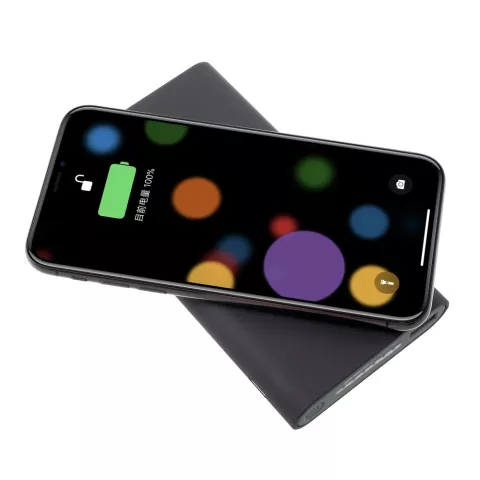 Batterie externe universelle et chargeur sans fil Qi 10 000 mAh - Noir