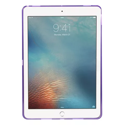 Coque en TPU transparente compatible avec iPad Air 3 (2019) et &agrave; l&#039;iPad Pro 10,5 pouces - Violet
