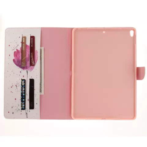 Coque pliable rustique pour iPad Air 3 (2019) et iPad Pro 10,5 pouces - Blanc Rose