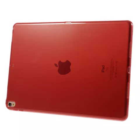 Coque en TPU transparente compatible avec iPad Air 3 (2019) et &agrave; l&#039;iPad Pro 10,5 pouces - Rouge