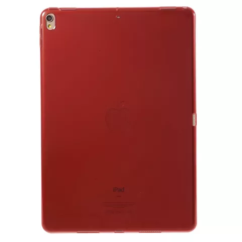 Coque en TPU transparente compatible avec iPad Air 3 (2019) et &agrave; l&#039;iPad Pro 10,5 pouces - Rouge