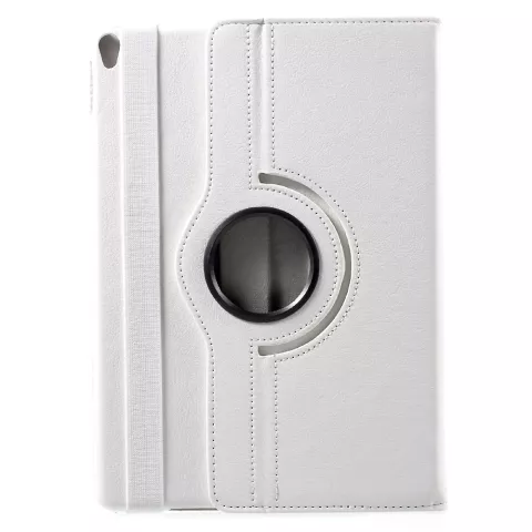Housse en cuir compatible avec iPad Air 3 (2019) &amp; iPad Pro 10,5 &amp; iPad 10,2 pouces, &eacute;tui rotatif - Blanc
