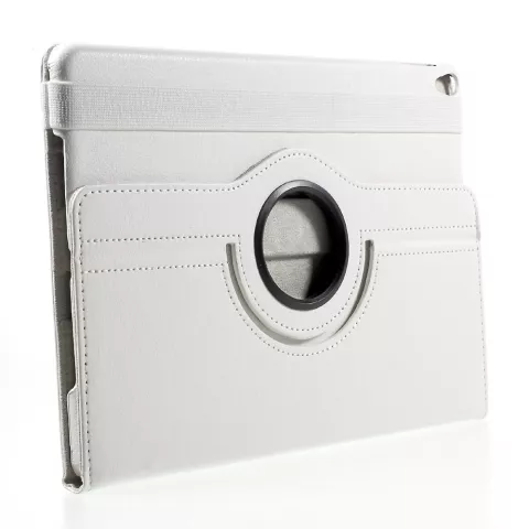 Housse en cuir compatible avec iPad Air 3 (2019) &amp; iPad Pro 10,5 &amp; iPad 10,2 pouces, &eacute;tui rotatif - Blanc