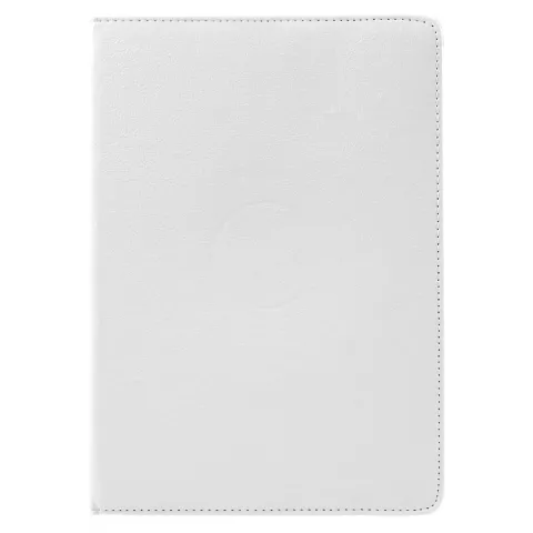 Housse en cuir compatible avec iPad Air 3 (2019) &amp; iPad Pro 10,5 &amp; iPad 10,2 pouces, &eacute;tui rotatif - Blanc