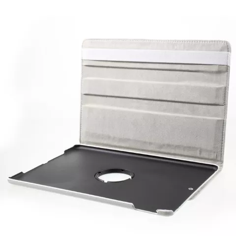 Housse en cuir compatible avec iPad Air 3 (2019) &amp; iPad Pro 10,5 &amp; iPad 10,2 pouces, &eacute;tui rotatif - Blanc