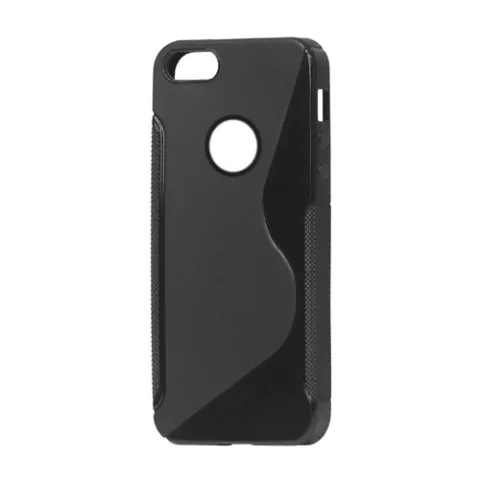 Coque noire compatible avec iPhone 5 5s SE 2016 Coque robuste en TPU Design &eacute;l&eacute;gant