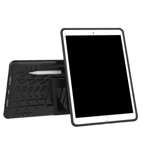 Polycarbonate TPU hybride &eacute;tui compatible avec iPad Air 3 (2019) et iPad Pro 10,5 pouces - Profil noir standard