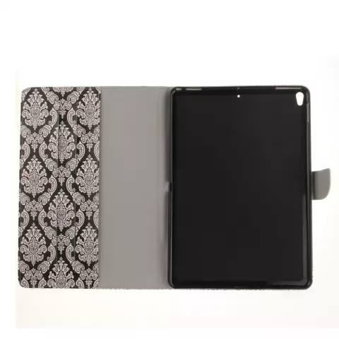 &Eacute;tui et housse en cuir pour iPad Air 3 (2019) et iPad Pro 10,5 pouces (2017) Damas - Noir Blanc