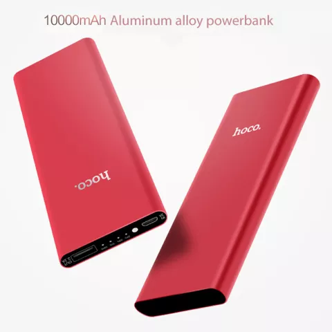 Hoco B16 Powerbank M&eacute;tal Rouge - Batterie 10000 mAh