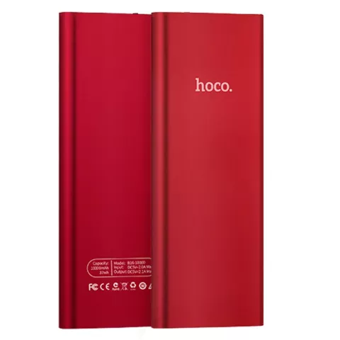 Hoco B16 Powerbank M&eacute;tal Rouge - Batterie 10000 mAh