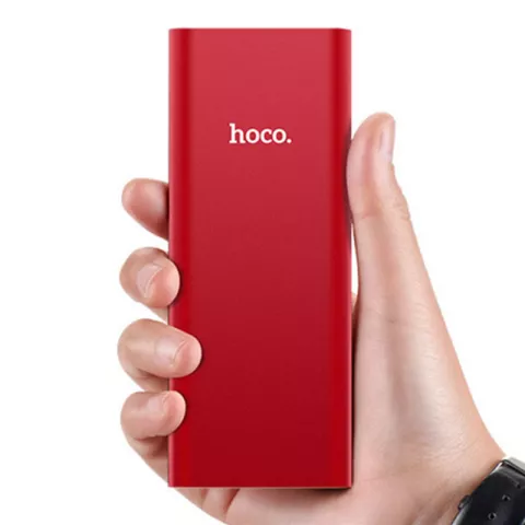 Hoco B16 Powerbank M&eacute;tal Rouge - Batterie 10000 mAh