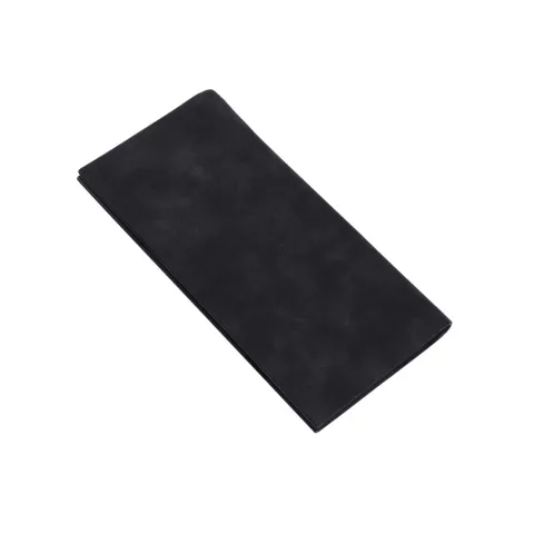 Pochette portefeuille universelle en cuir v&eacute;g&eacute;talien pour smartphone avec poche pour t&eacute;l&eacute;phone - Noir
