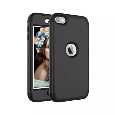 Armor Case compatible avec iPod Touch 5 6 7 - &Eacute;tui noir - Protection suppl&eacute;mentaire