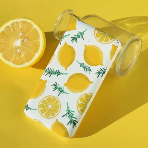 USAMS Lemon Powerbank 10 000 mAh Double Chargeur USB Jaune Blanc