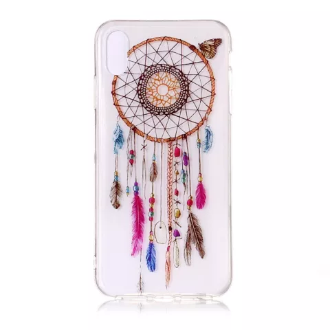 Coque Papillon Attrape-r&ecirc;ves Transparente compatible avec iPhone XR - Rose