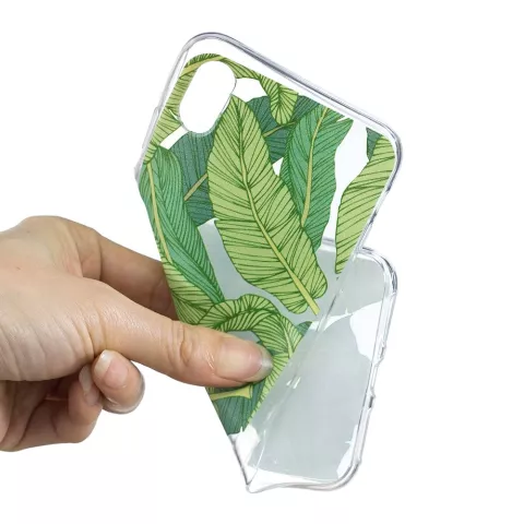 Coque en TPU transparente pour iPhone XR - verte