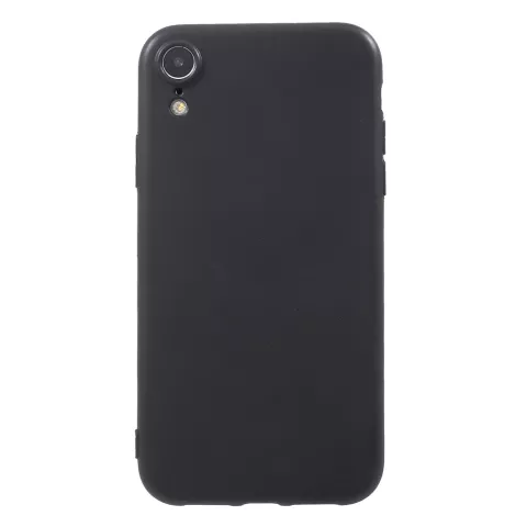 Coque TPU Flexible Mat compatible avec iPhone XR - Noir