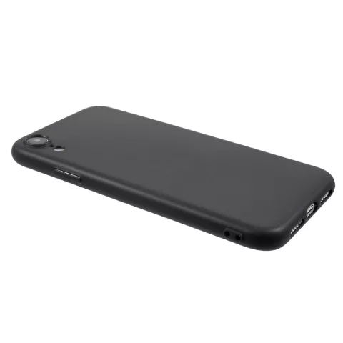 Coque TPU Flexible Mat compatible avec iPhone XR - Noir