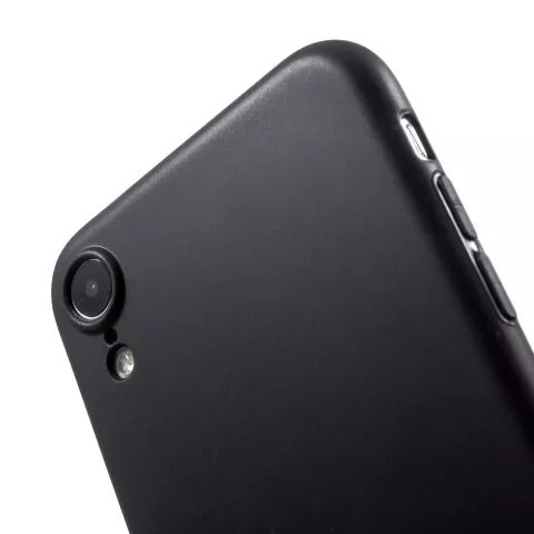 Coque TPU Flexible Mat compatible avec iPhone XR - Noir