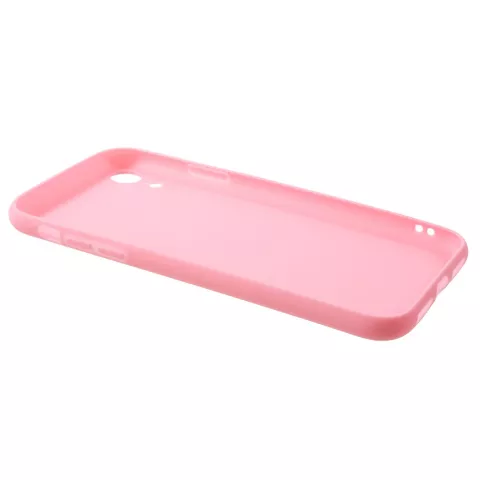 Coque TPU Mat Flexible compatible avec iPhone XR - Rose