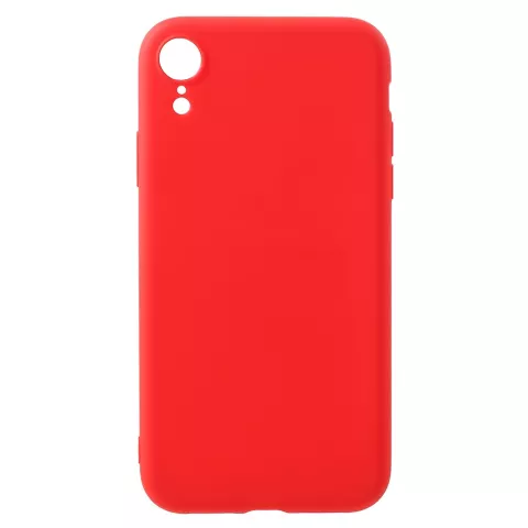 Coque Rouge Mat Lisse compatible avec iPhone XR - Rouge