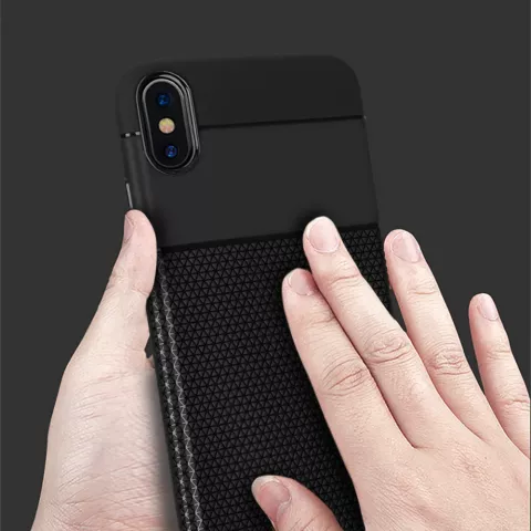 Coque TPU Antid&eacute;rapante Flexible compatible avec iPhone XR - Noir