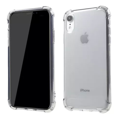 Coque Antichoc Transparente TPU compatible avec iPhone XR - Gris Transparent