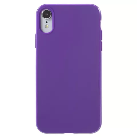 Coque en TPU flexible compatible avec iPhone XR - Violet