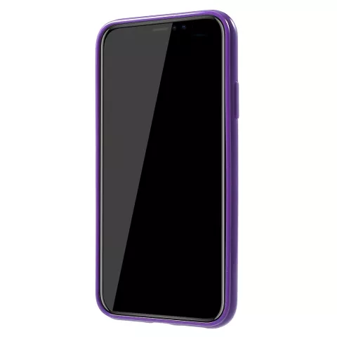 Coque en TPU flexible compatible avec iPhone XR - Violet