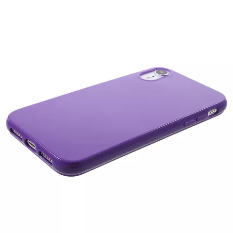 Coque en TPU flexible compatible avec iPhone XR - Violet