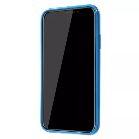 Coque Flexible en TPU la coque compatible avec iPhone XR - Bleu Brillant