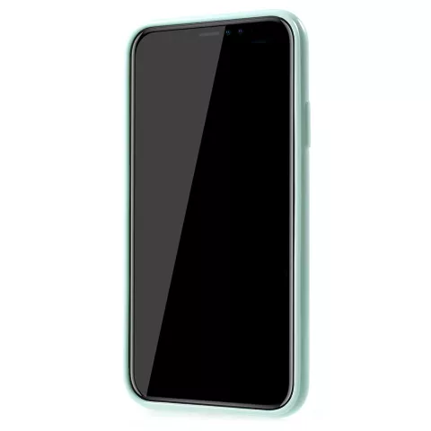 Coque en TPU flexible la coque compatible avec iPhone XR - Vert brillant