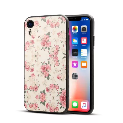 Coque r&eacute;tro Roses la coque compatible avec iPhone XR