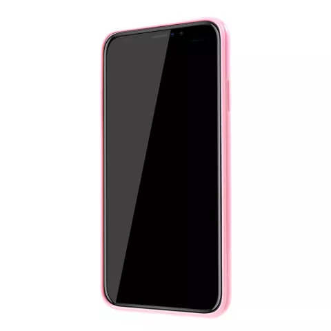 Coque en TPU flexible pour iPhone XS Max - Rose brillant