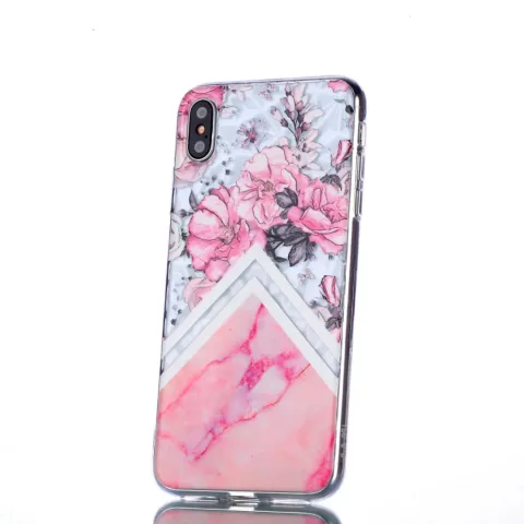 Coque Diamond TPU compatible avec iPhone XS Max Case - Rose