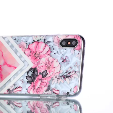 Coque Diamond TPU compatible avec iPhone XS Max Case - Rose