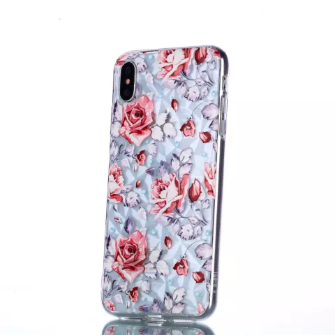 Coque Diamond TPU compatible avec iPhone XS Max Case - Roses