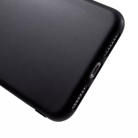 Coque en TPU souple la coque compatible avec iPhone XS Max - Noir mat