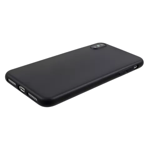 Coque en TPU souple la coque compatible avec iPhone XS Max - Noir mat